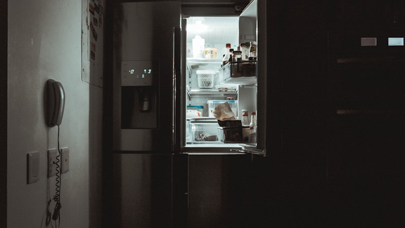Stainless steel refrigerator installed in a modern kitchen